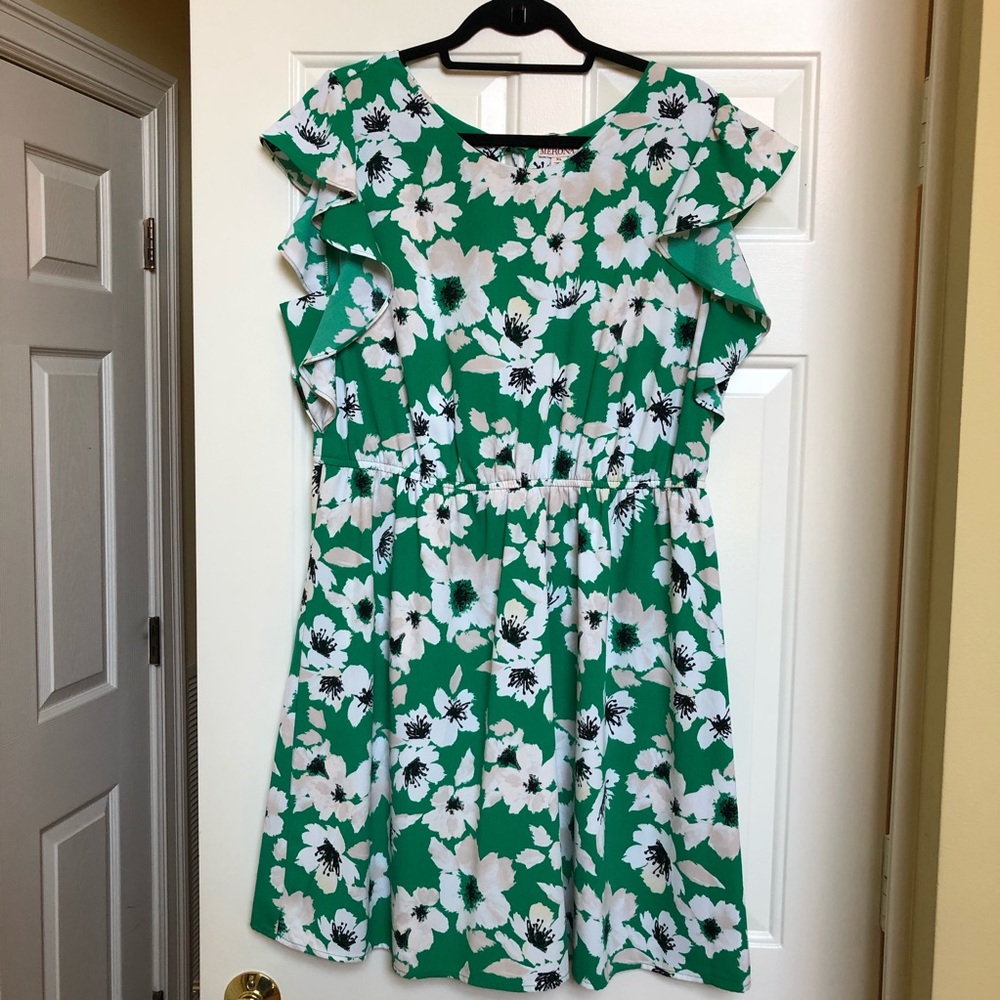 Green Floral Target Dress